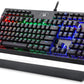 Redragon K550 Mechanisch RGB 131 Key Gaming-Tastatur für RTS FPS MMO (vergoldeten USB-Anschluss, intern lasergravierte RGB-LED)