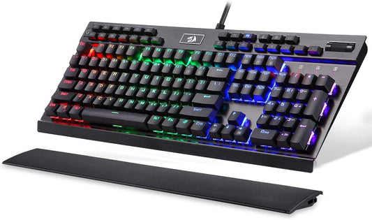 Redragon K550 Mechanisch RGB 131 Key Gaming-Tastatur für RTS FPS MMO (vergoldeten USB-Anschluss, intern lasergravierte RGB-LED)